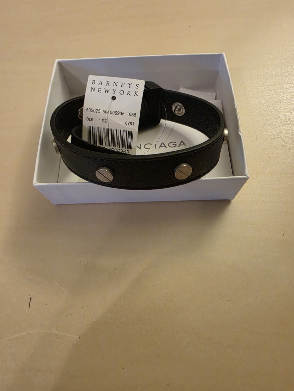 Balenciaga leather bracelet